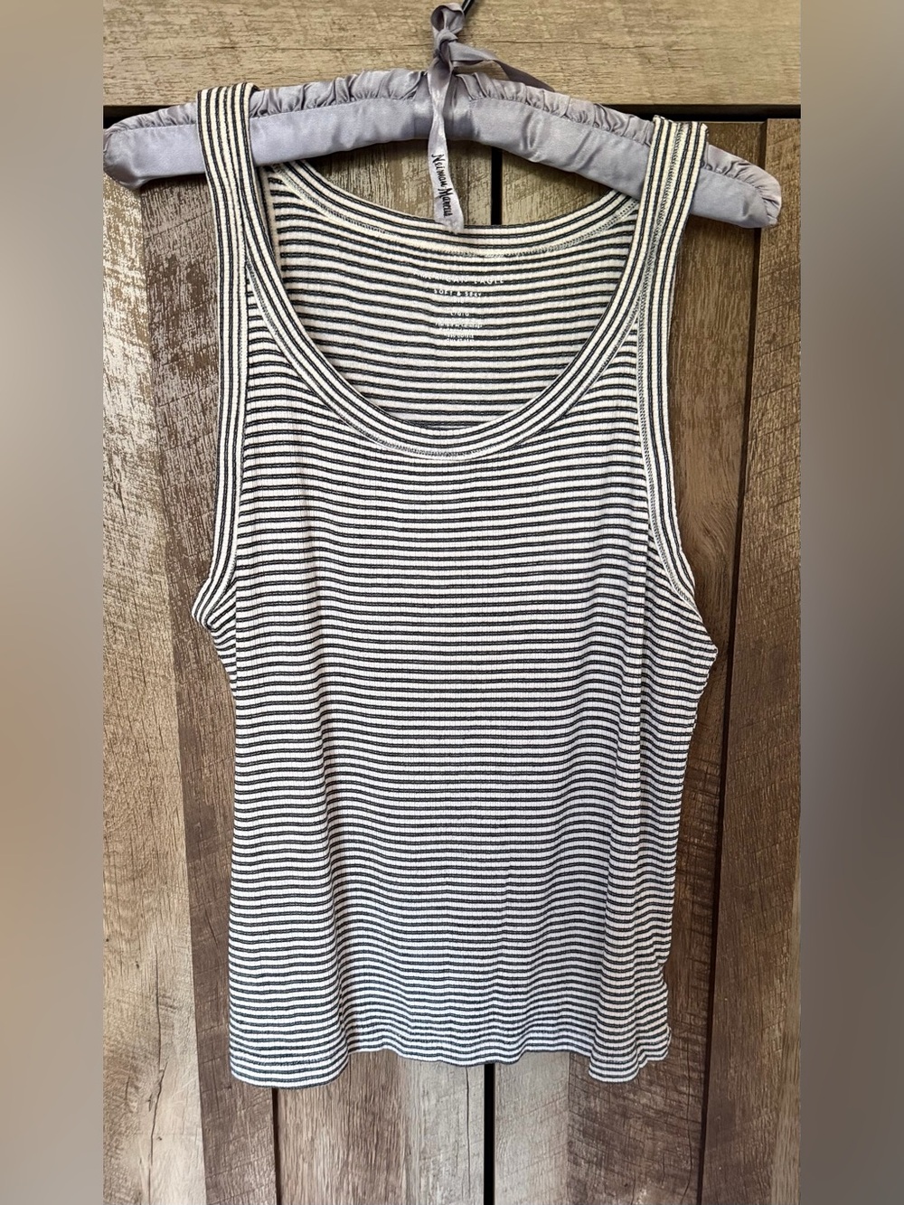 American Eagle Striped Scoop Neck Tank Top - Brown & Tan